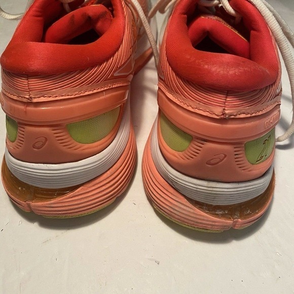 ASICS Gel Nimbus Athletic 1012A611 Running Shoes Orange Sun Coral Size 9 - Picture 7 of 9